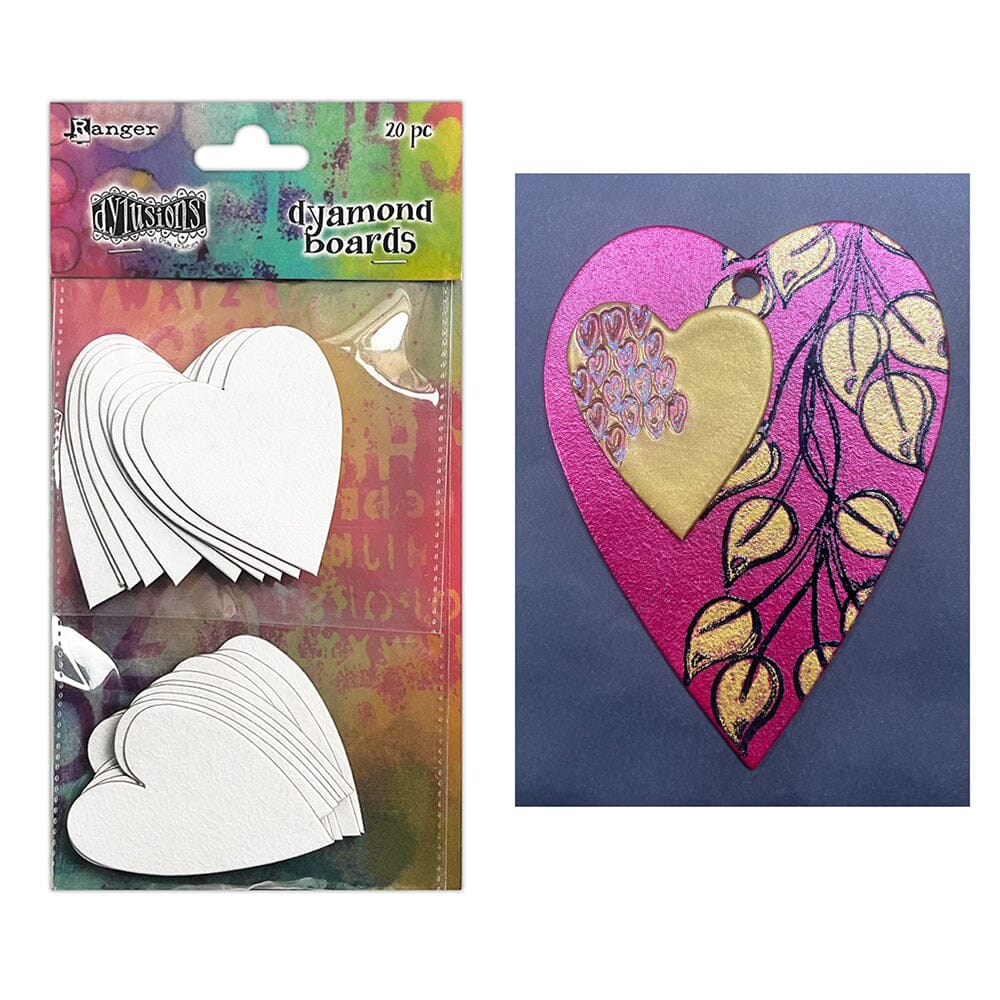 Dylusions Dyamond Boards - Hearts Surfaces Dylusions 