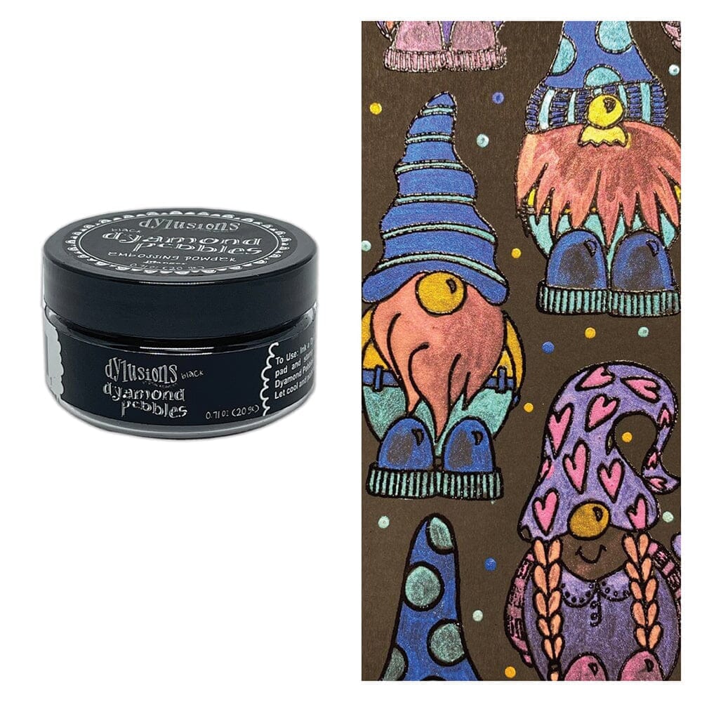 Dylusions Dyamond Pebbles - Black Powders Dylusions 