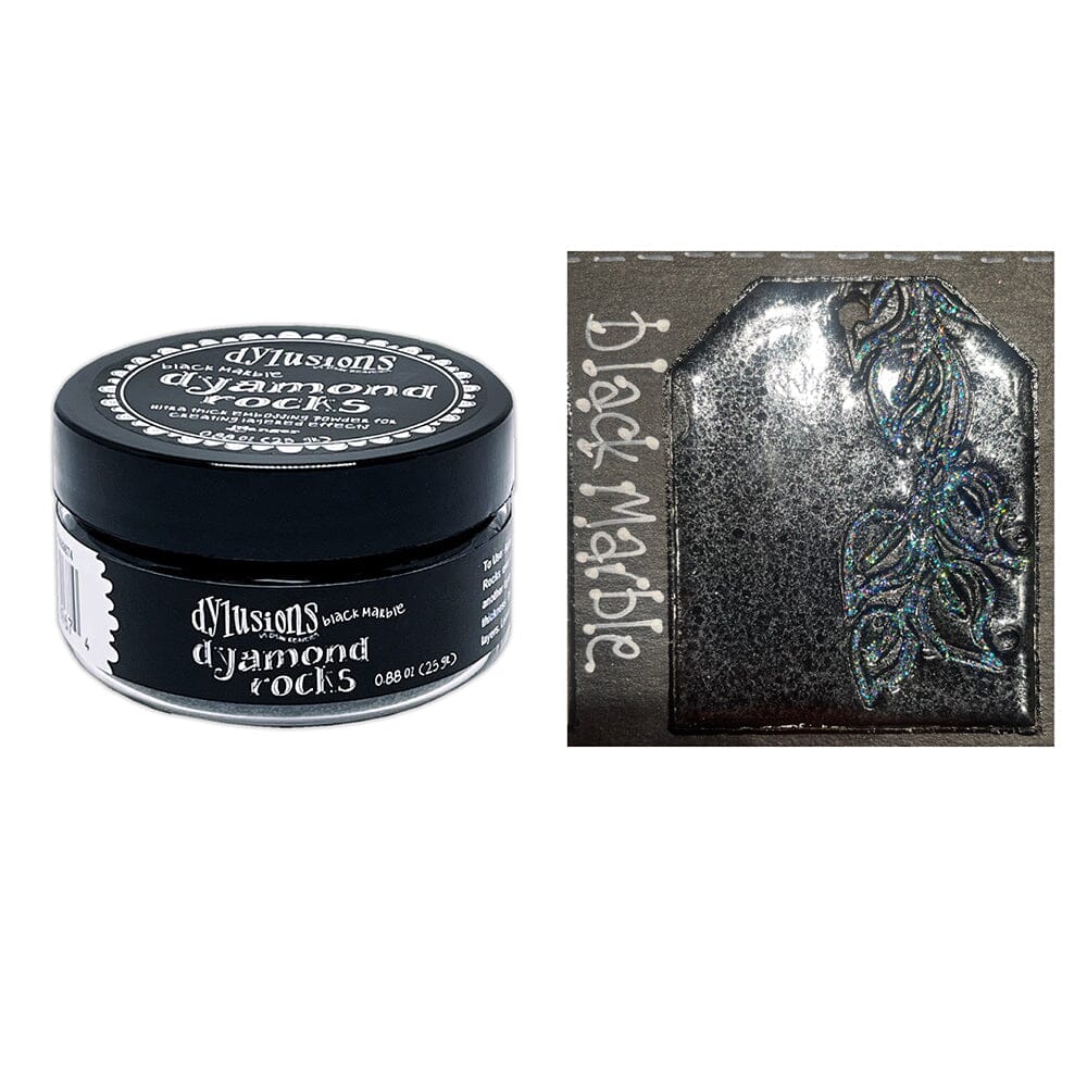 Dylusions Dyamond Rocks - Black Marble Powders Dylusions 