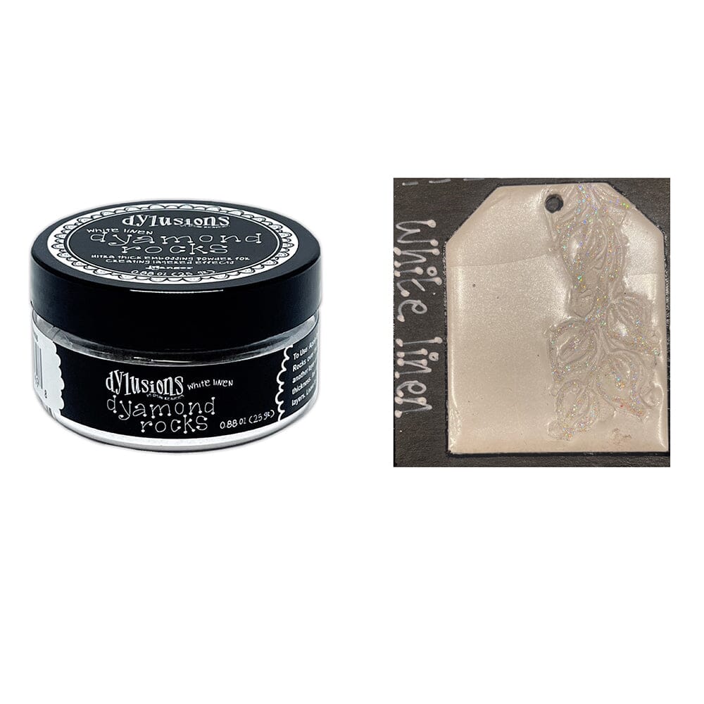 Dylusions Dyamond Rocks - White Linen Powders Dylusions 