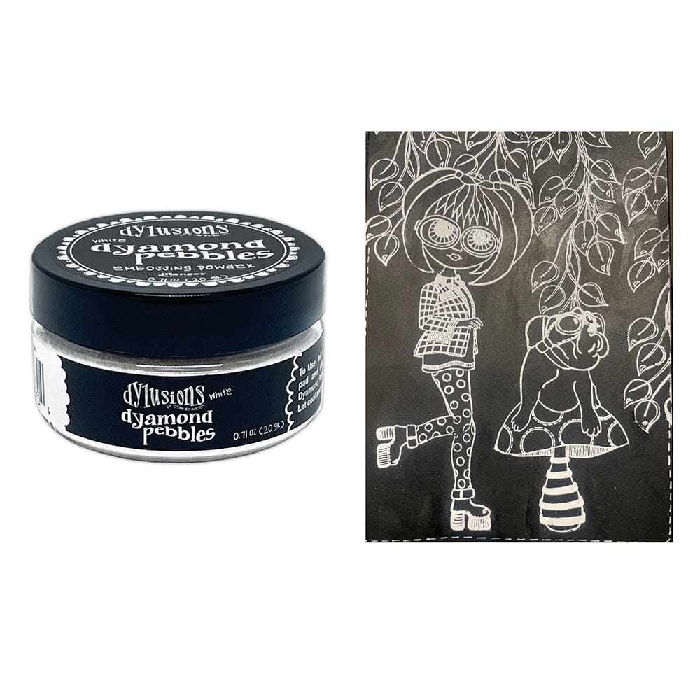 Dylusions Dyamond Pebbles - White Powders Dylusions 