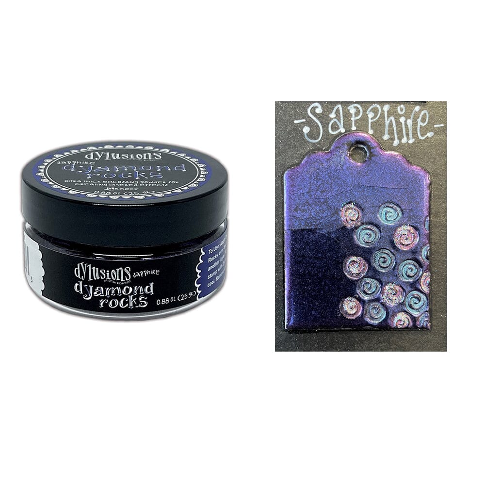 Dylusions Dyamond Rocks - Sapphire Powders Dylusions 