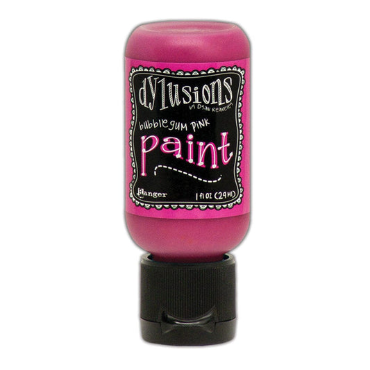 Dylusions Flip Cap Paint Bubblegum Pink, 1oz Paint Dylusions 