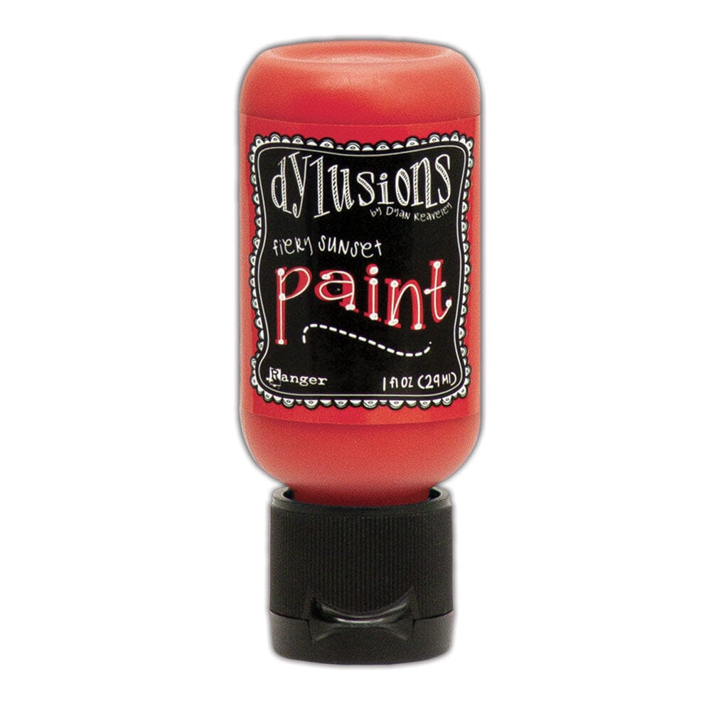 Dylusions Flip Cap Paint Fiery Sunset 1oz Paint Dylusions 