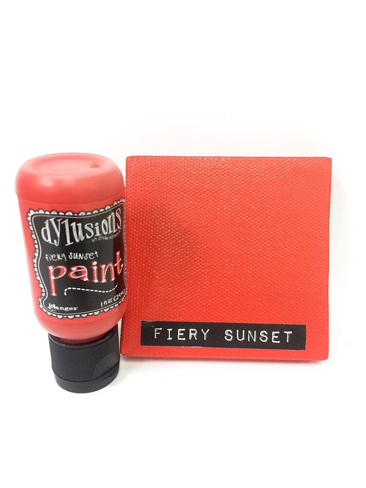 Dylusions Flip Cap Paint Fiery Sunset 1oz Paint Dylusions 