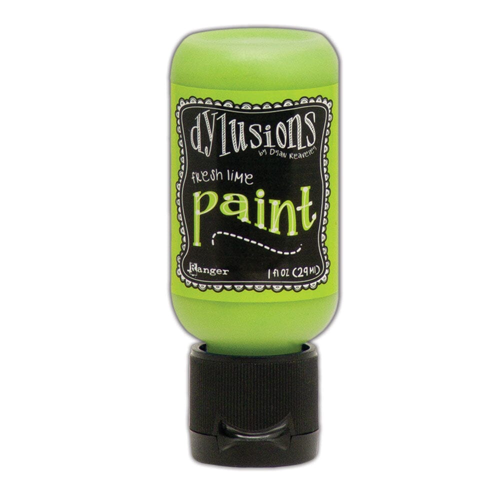 Dylusions Flip Cap Paint Fresh Lime, 1oz Paint Dylusions 