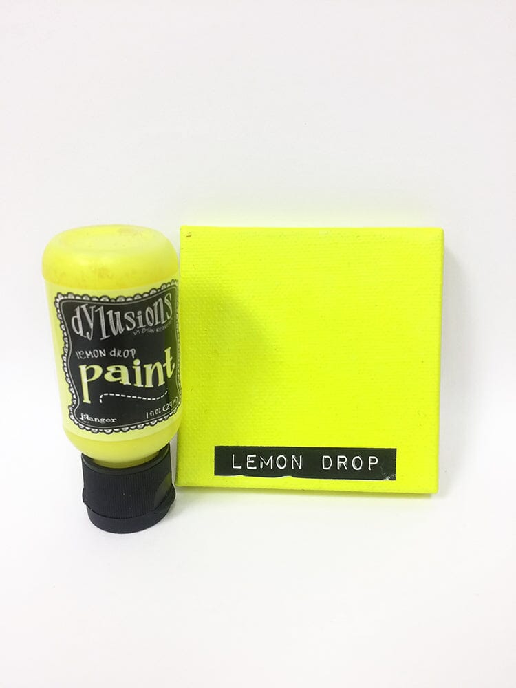 Dylusions Flip Cap Paint Lemon Drop, 1oz Paint Dylusions 