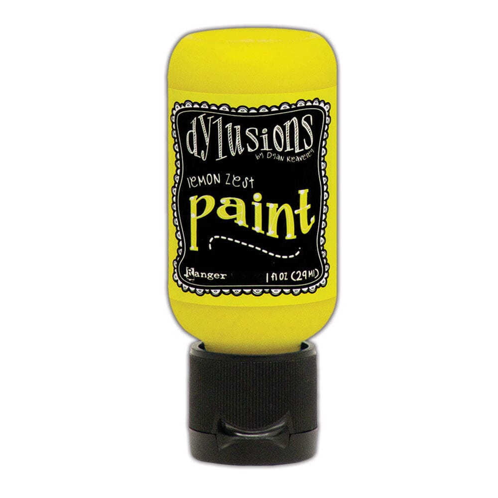 Dylusions Flip Cap Paint Lemon Zest, 1oz Paint Dylusions 