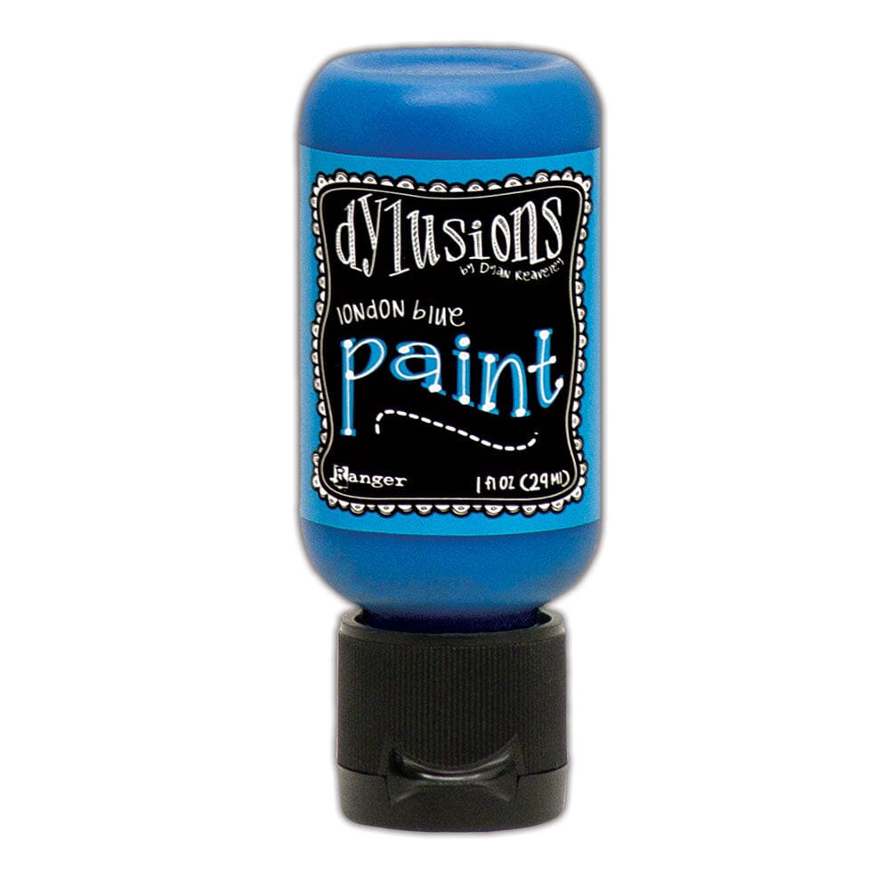 Dylusions Flip Cap Paint London Blue, 1oz Paint Dylusions 