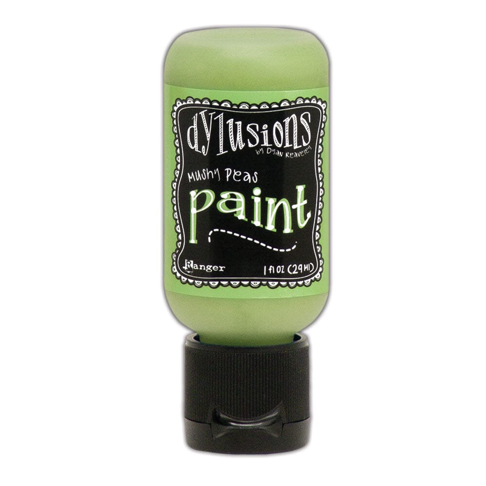 Dylusions Flip Cap Paint Mushy Peas, 1oz Paint Dylusions 