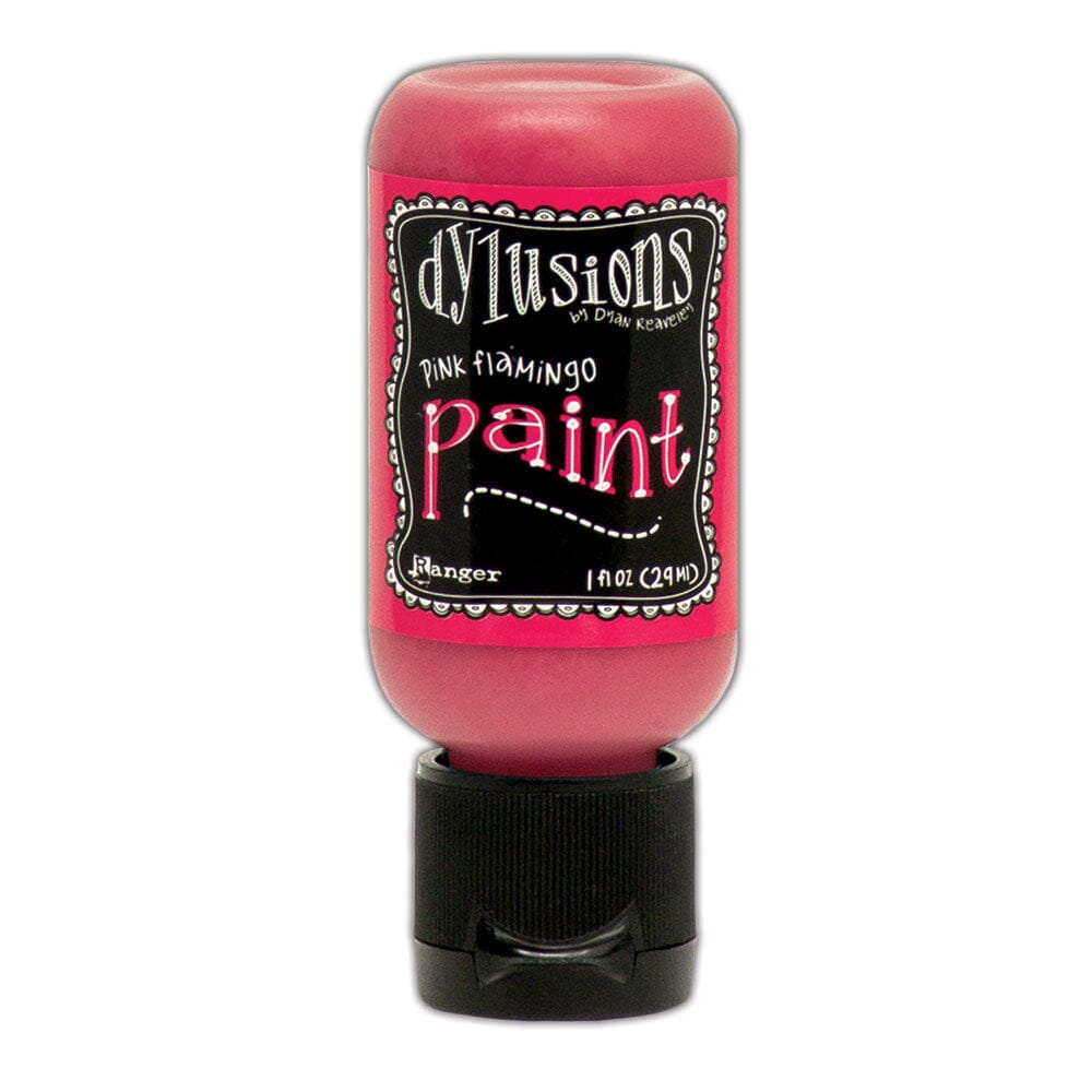 Dylusions Flip Cap Paint Pink Flamingo, 1oz Paint Dylusions 