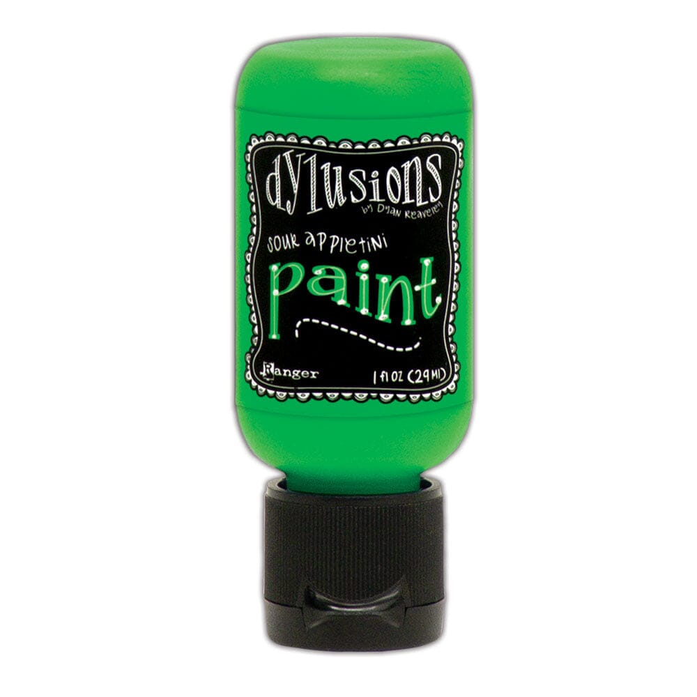 Dylusions Flip Cap Paint Sour Appletini, 1oz Paint Dylusions 