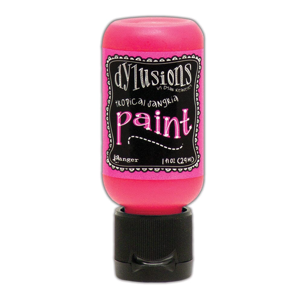 Dylusions Flip Cap Paint Tropical Sangria, 1oz Paint Dylusions 