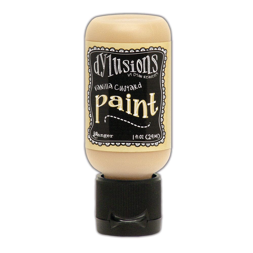 Dylusions Flip Cap Paint Vanilla Custard, 1oz Paint Dylusions 