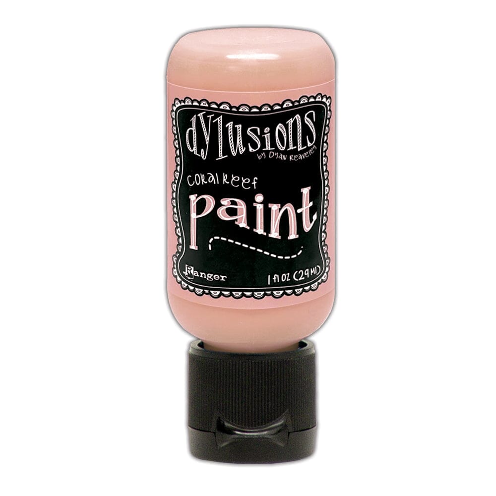Dylusions Flip Cap Paint Coral Reef, 1oz Paint & Mediums Dylusions 