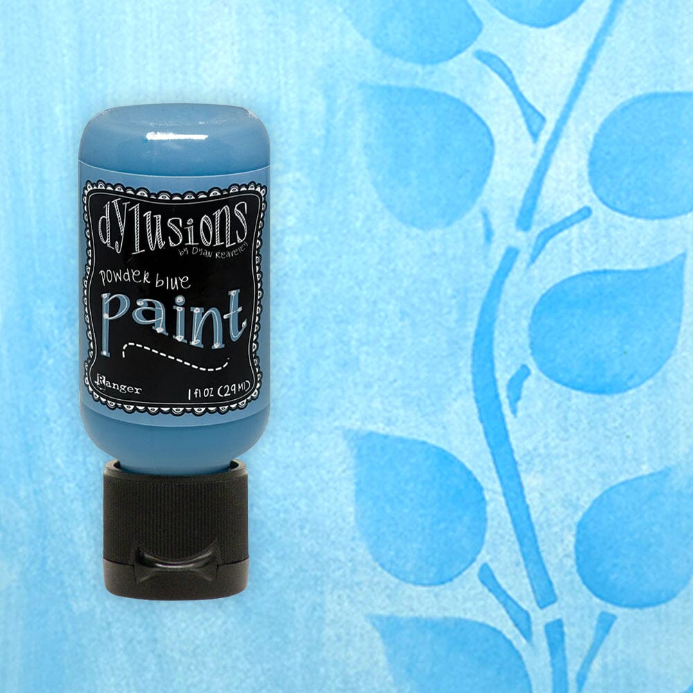 Dylusions Flip Cap Paint Powder Blue 1oz Paint & Mediums Dylusions 