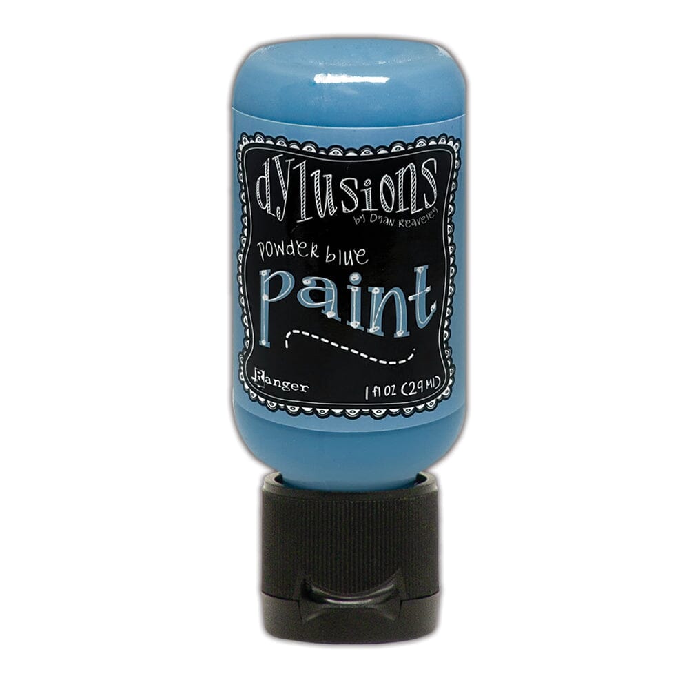 Dylusions Flip Cap Paint Powder Blue 1oz Paint & Mediums Dylusions 