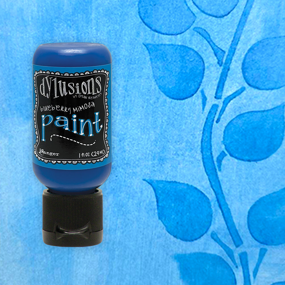 Dylusions Flip Cap Paint Blueberry Mimosa, 1oz
