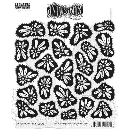 Dylusions Stampers Anonymous Cling Mount Stamp Daisy Dream Stamps Dylusions 