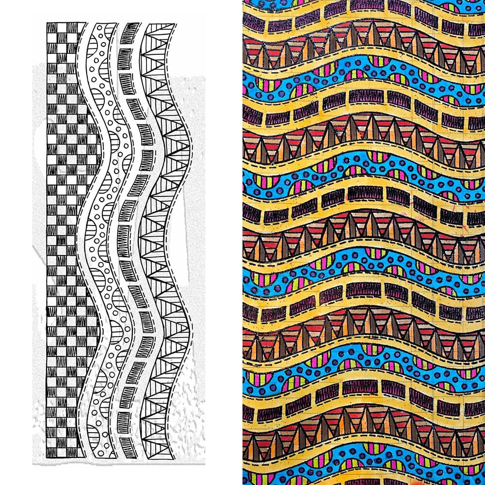 Dylusions Stampers Anonymous Cling Mount Stamp Better Together Stamps Dylusions 