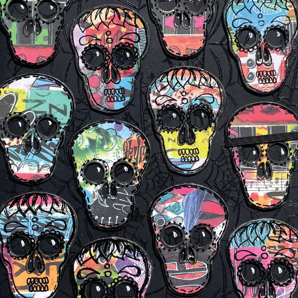 Dylusions Stampers Anonymous Cling Mount Stamp Button It Stamps Dylusions 