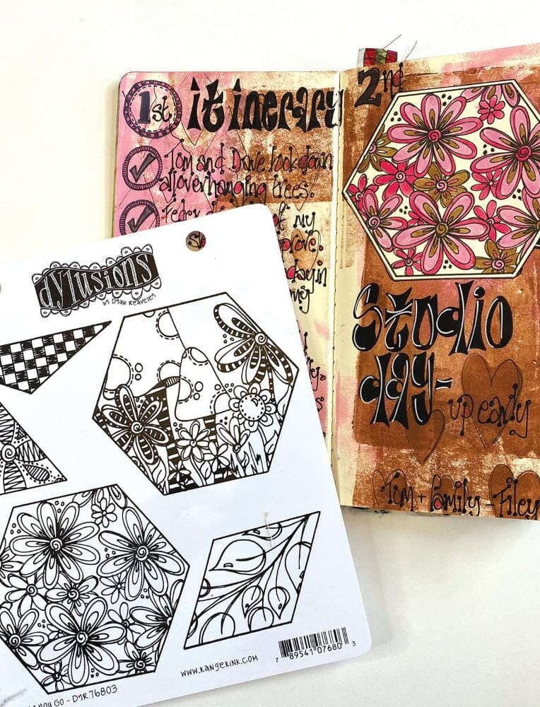 Dylusions Cling Mount Stamps Quilt As You Go Stamps Dylusions 