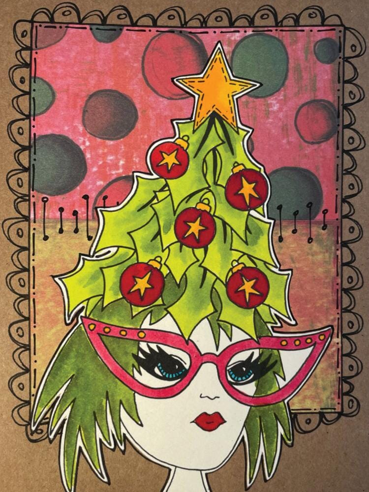 Dylusions Cling Mount Stamps Tree Topper Stamps Dylusions 