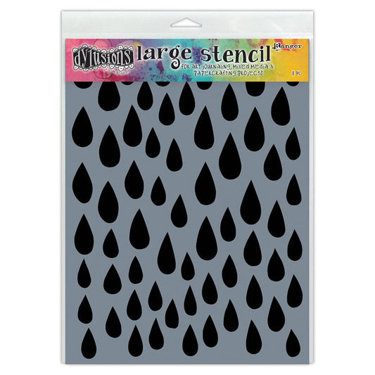Dylusions Stencils Raindrops Stencil Dylusions 