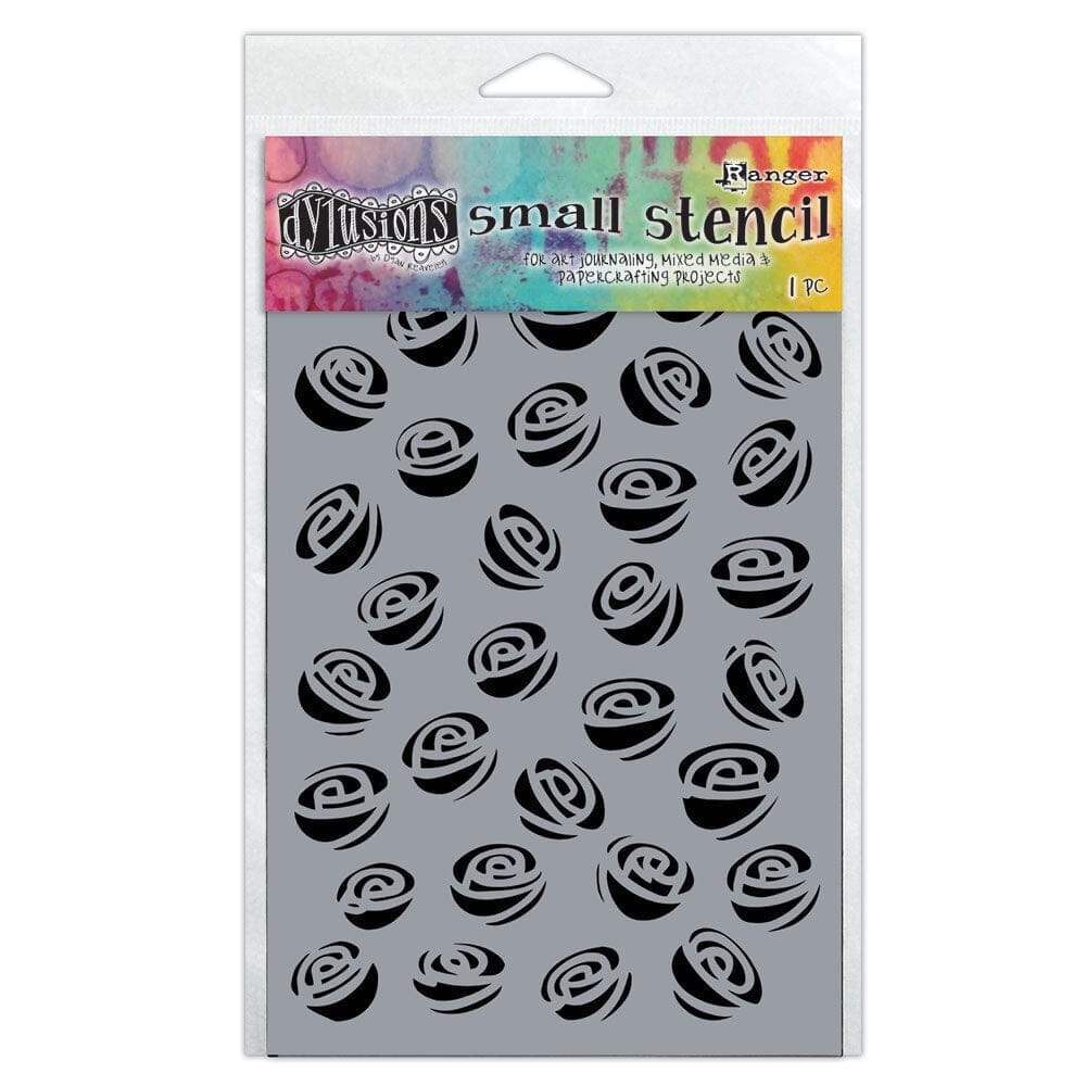 Dylusions Stencil Garden of Roses Stencil Dylusions Small 