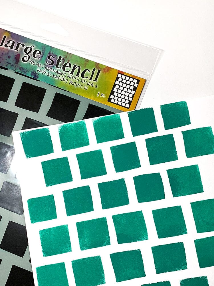 Dylusions Stencils Large Grid Stencil Dylusions 