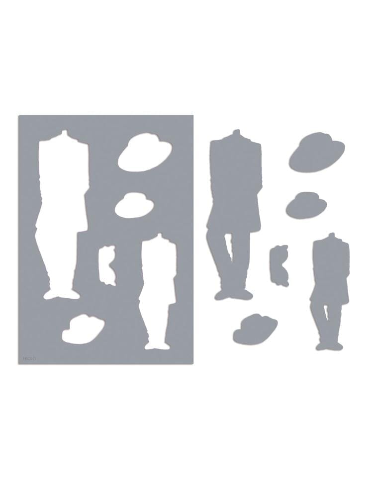 Dylusions Stencils & Masks A Day at the Races Stencil Dylusions 