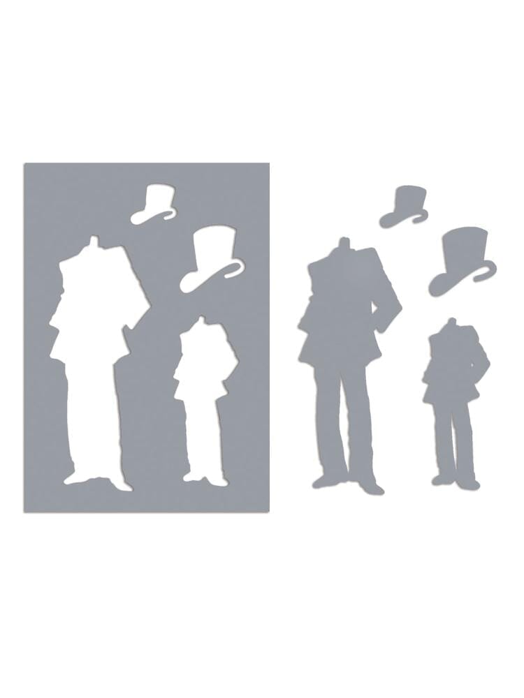 Dylusions Stencils & Masks Man About Town Stencil Dylusions 