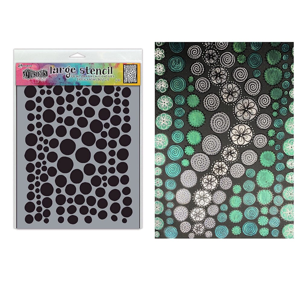 Dylusions Stencil Large Drip Drops Stencil Dylusions 