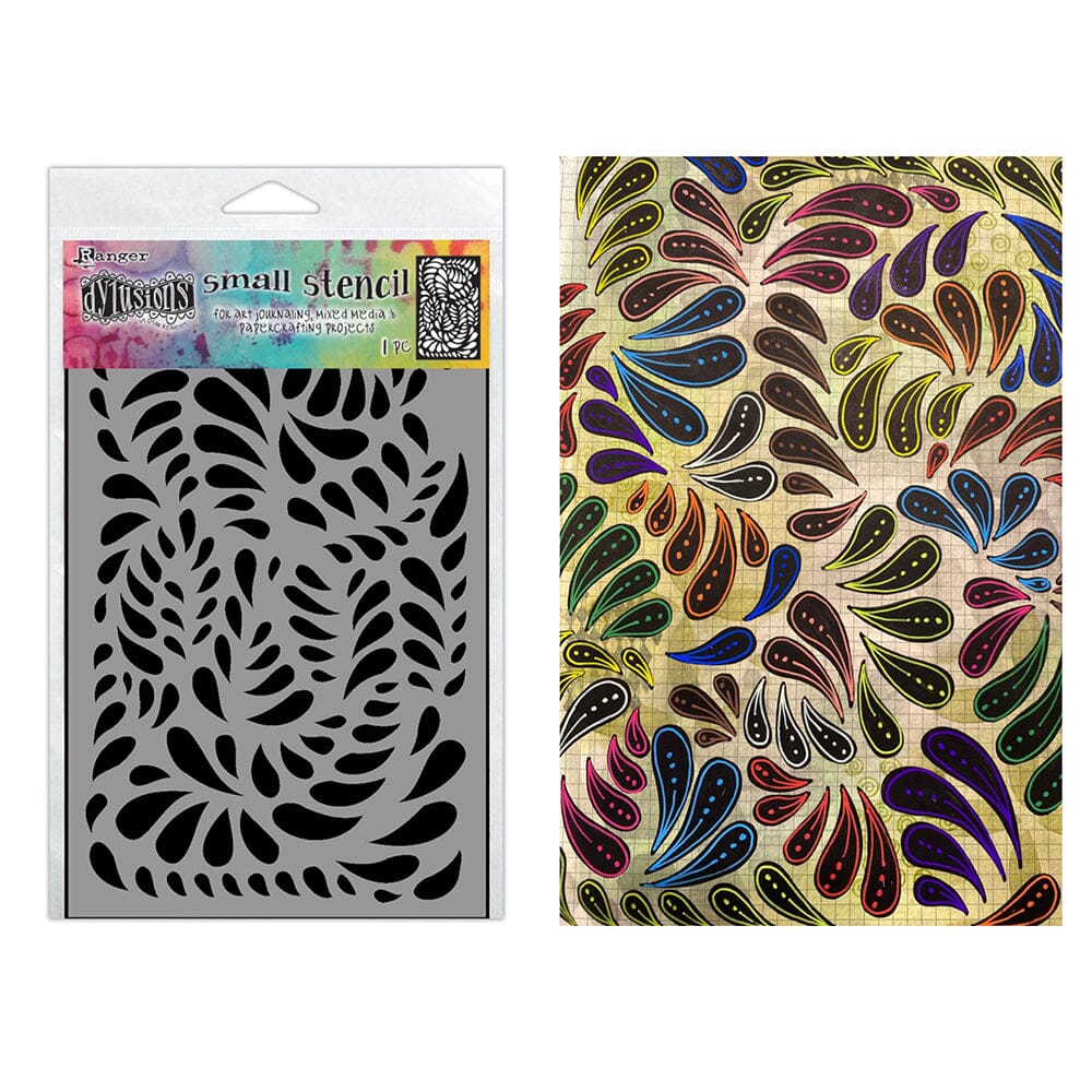 Dylusions Stencil Small Brush Strokes Stencil Dylusions 