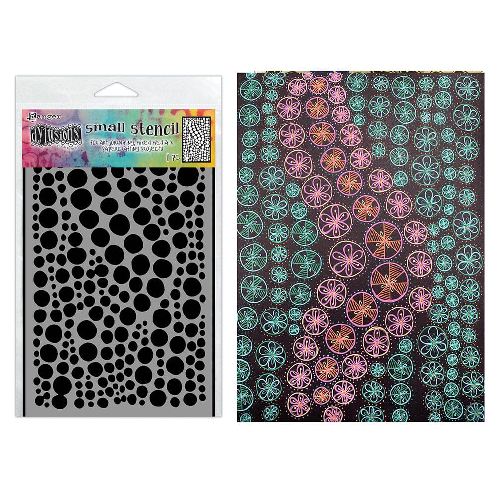 Dylusions Stencil Small Drip Drops Stencil Dylusions 