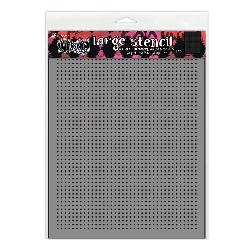 Dylusions Stencil Large Dot Grid Stencil Dylusions 