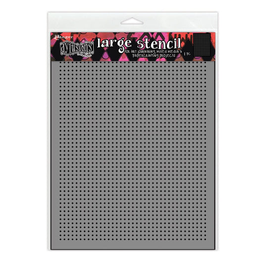 Dylusions Stencil Large Dot Grid Stencil Dylusions 