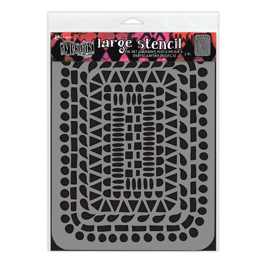 Dylusions Stencil Large In the Frame Stencil Dylusions 