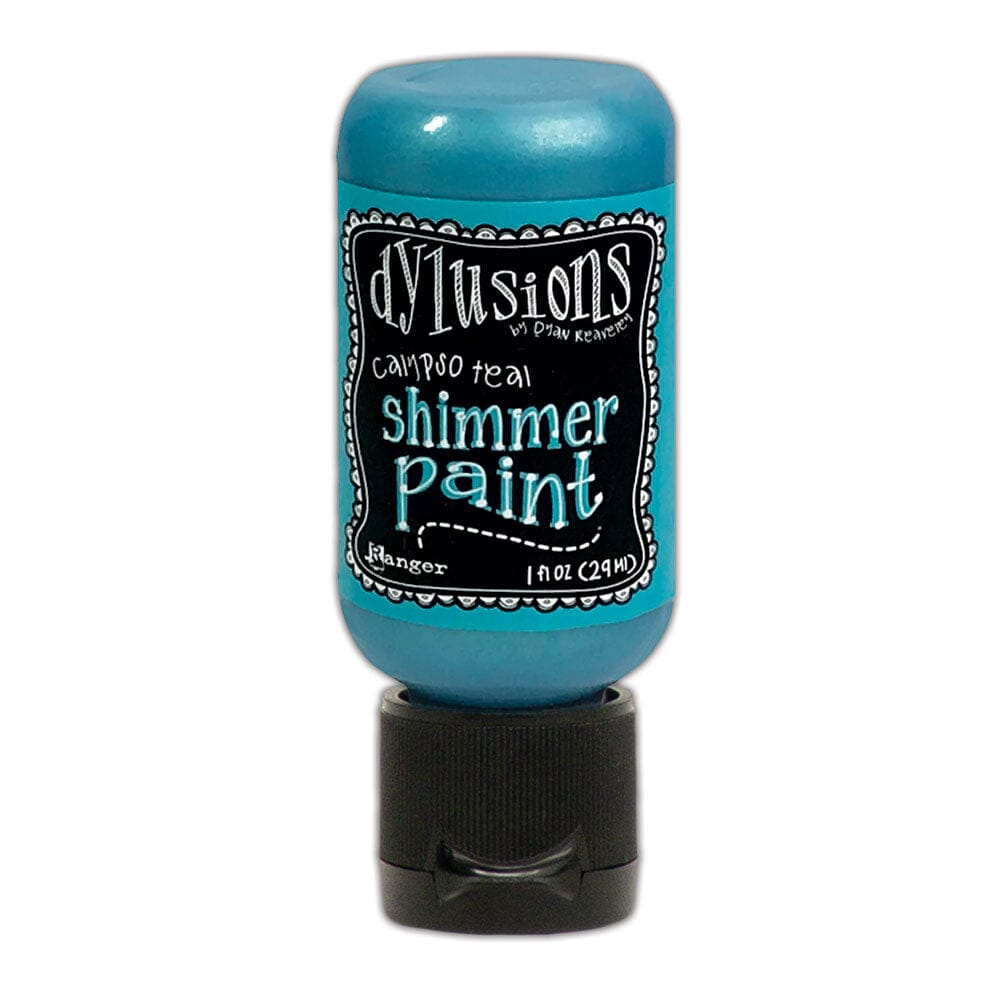 Dylusions Shimmer Paint Calypso Teal, 1oz Paint Dylusions 