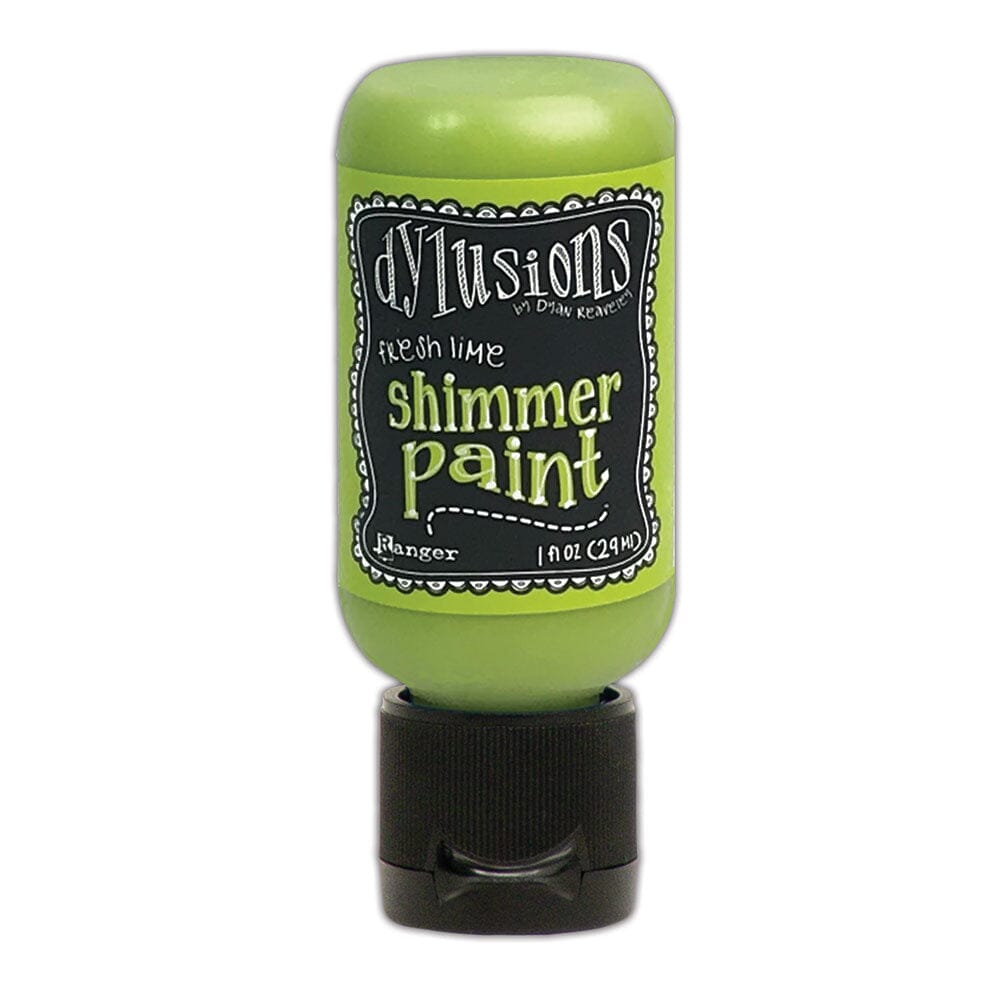 Dylusions Shimmer Paint Fresh Lime, 1oz Paint Dylusions 