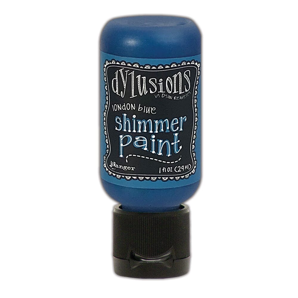 Dylusions Shimmer Paint London Blue, 1oz Paint Dylusions 