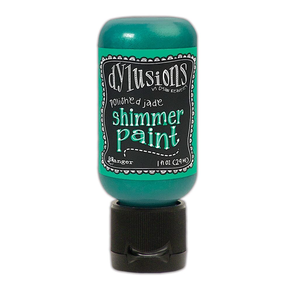 Dylusions Shimmer Paint Polished Jade, 1oz Paint Dylusions 