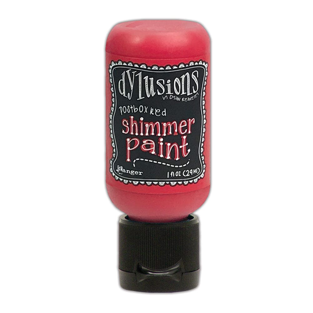 Dylusions Shimmer Paint Postbox Red, 1oz Paint Dylusions 