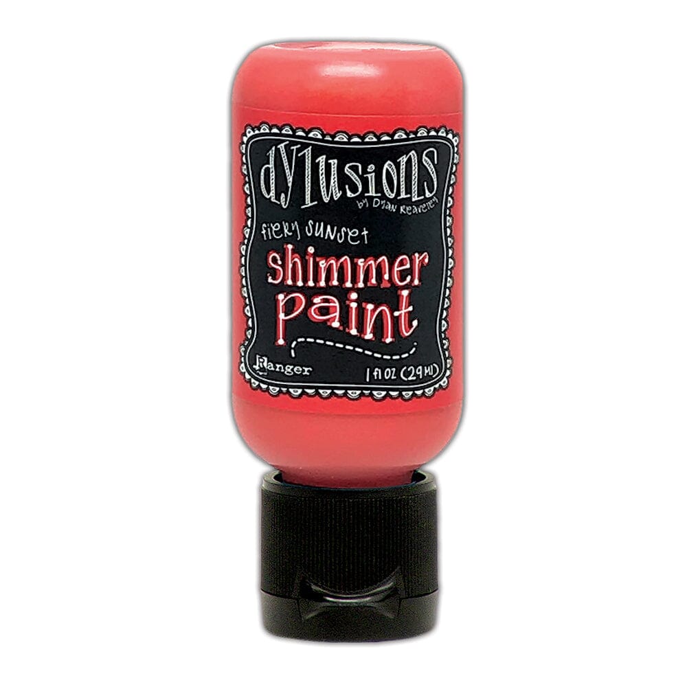 Dylusions Shimmer Paint Fiery Sunset, 1oz Paint Dylusions 