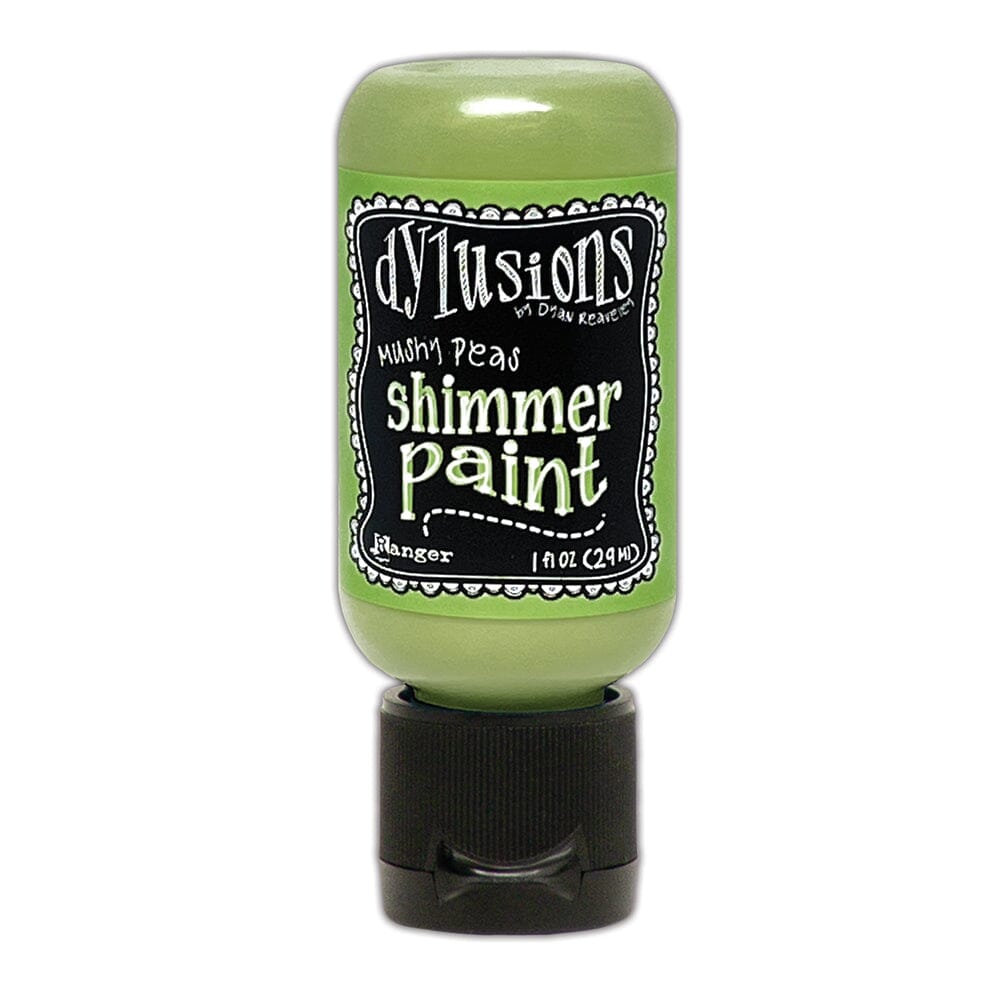 Dylusions Shimmer Paint Mushy Peas, 1oz Paint Dylusions 