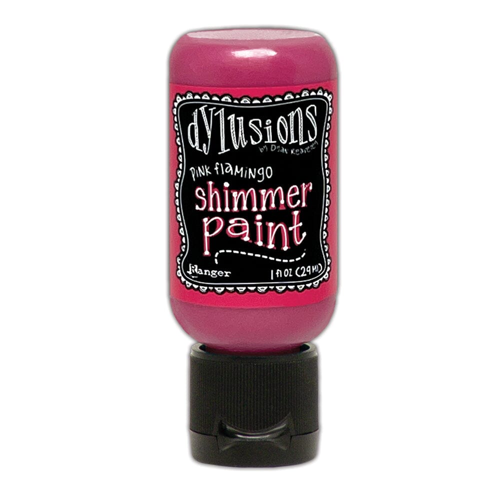 Dylusions Shimmer Paint Pink Flamingo, 1oz Paint Dylusions 