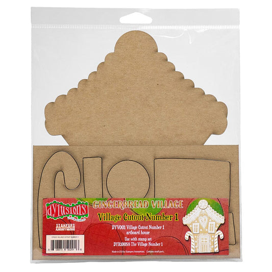 Dylusions Stampers Anonymous Village Cutout Number 1 Surfaces Dylusions 