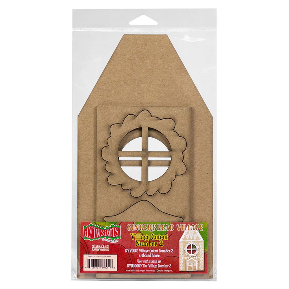 Dylusions Stampers Anonymous Village Cutout Number 2 Surfaces Dylusions 