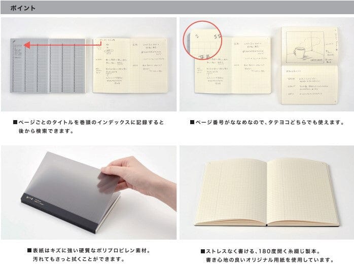 Daigo Isshoni A6 Grid Notebook - Clear Tools & Accessories Daigo 