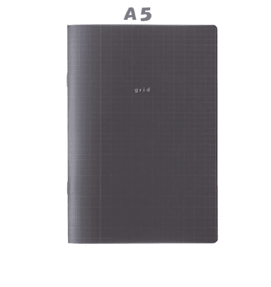 Daigo Isshoni Grid Notebook - Black Surfaces Daigo A5 
